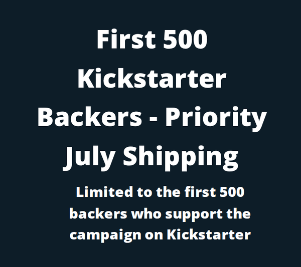 Screenshot of Innodigym's Omni X1 deposit page, 9 June 2026. It reads: First 500 Kickstarter Backers, Priority July Shipping. Limited to the first 500 backers who support the campaign on Kickstarter.