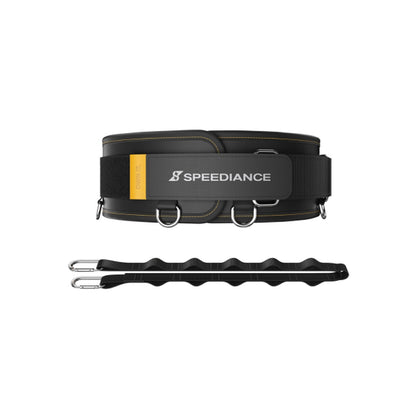 Speediance exercise belt with connecting strap