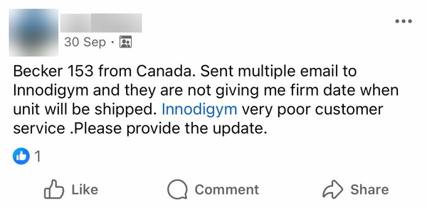No firm date for shipping